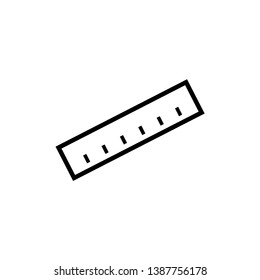 ruler icon vector trendy style