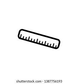 ruler icon vector trendy style