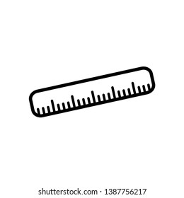 ruler icon vector trendy style