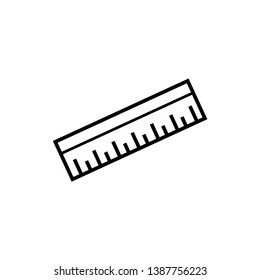 ruler icon vector trendy style