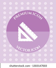 Ruler Icon for Web. Application, Software & Graphic Design.