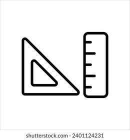  Ruler icon with white background vector