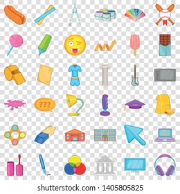Ruler icons set. Cartoon style of 36 ruler vector icons for web for any design