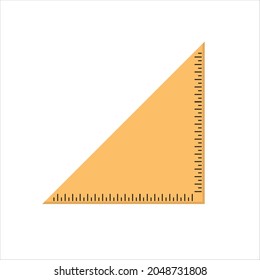 Ruler Image Icon vector Line on white background image for web, presentation, logo, Icon Symbol. 
