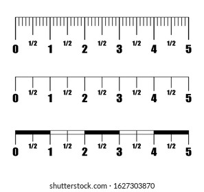 Ruler Inch Vector Inch Metric Imperial Stock Vector (Royalty Free ...