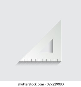 ruler instruments - vector icon