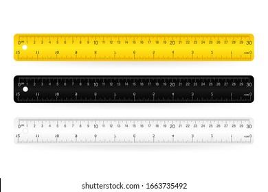 Ruler, isolated icon pictogram on a white background. Vector illustration.