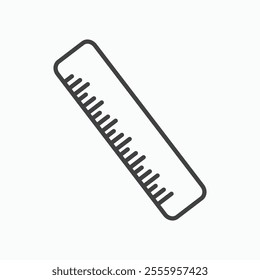 Ruler isolated icon. vector illustration.