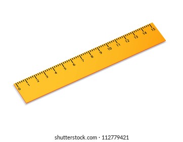 Ruler isolated on white