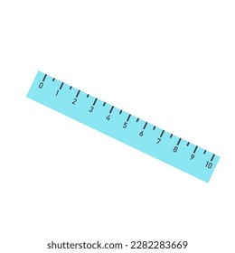 Ruler isolated on white background. Measurement and drawing tool. 