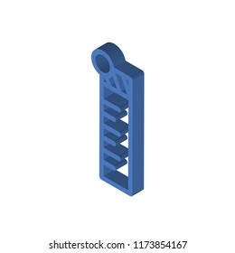 Ruler isometric left top view 3D icon