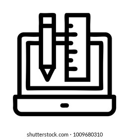 ruler laptop device 