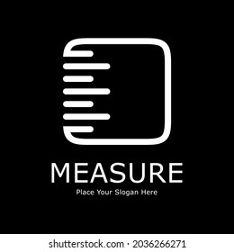 Ruler letter O vector logo design. Suitable for education, banner, poster, print, pattern, logo.