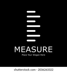 Ruler letter I vector logo design. Suitable for education, banner, poster, print, pattern, logo.