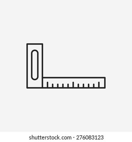 ruler line icon