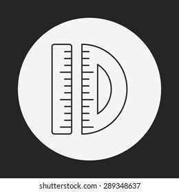 Ruler line icon