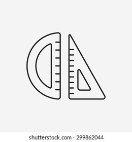ruler line icon
