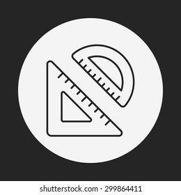 ruler line icon