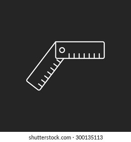 ruler line icon