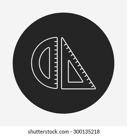 ruler line icon