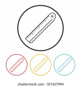 ruler line icon