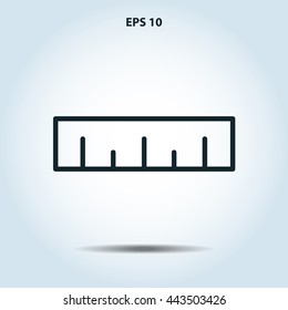 ruler line icon