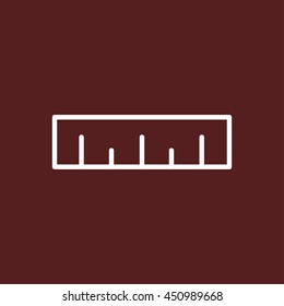 ruler line icon