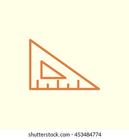 ruler line icon