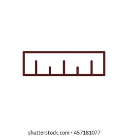 ruler line icon