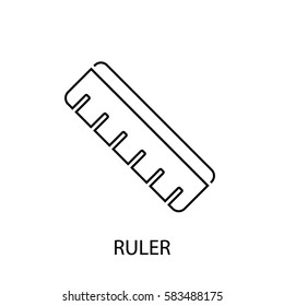 ruler line icon