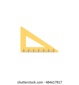 ruler line icon, outline vector logo, colorful linear pictogram isolated on white, pixel perfect illustration