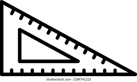 ruler line icon vector illustration on white background..eps
