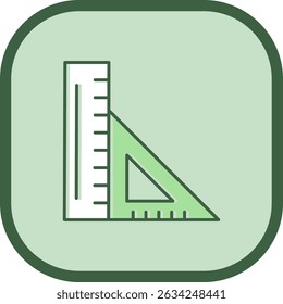 Línea de Regla Vector Icon Design