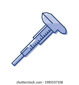 ruler measure tool icon isolated