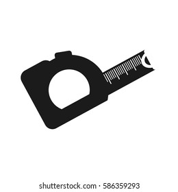 Ruler measurement construction tool icon vector illustration graphic design