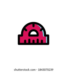 Ruler, Measurement, Geometry Tools Education Icon
