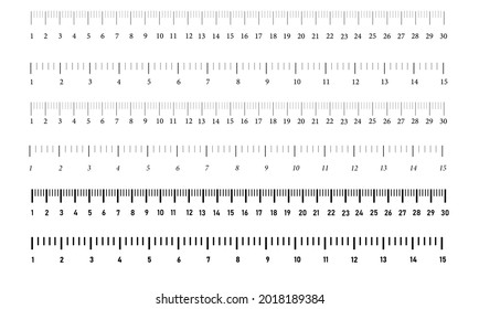 Ruler Measurement Tool Centimeters Millimeters Inches Stock Vector ...