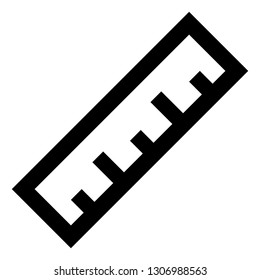 Ruler Measurement Tool Icon
