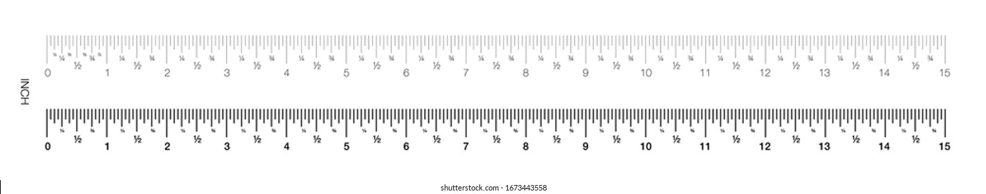 7.5 inches ruler