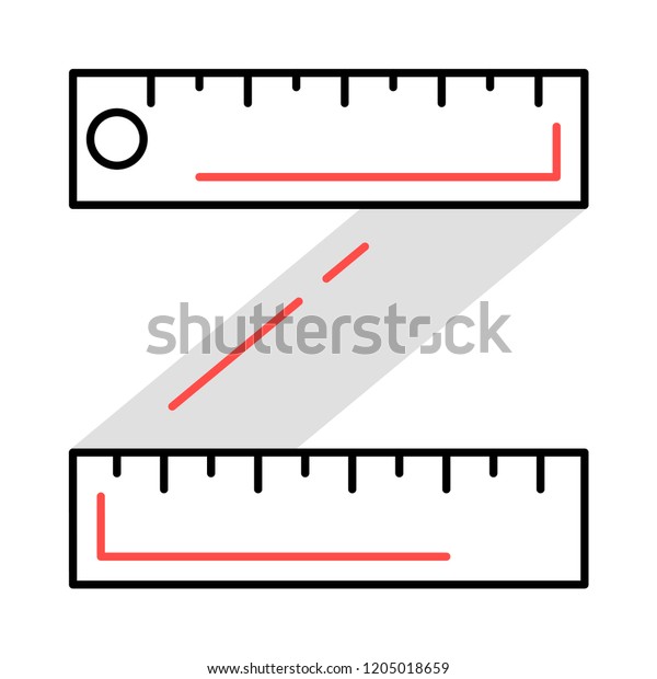Ruler Meter Measure Stock Vector (Royalty Free) 1205018659 Shutterstock