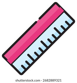 Icono de Vector moderno de Regla: Plantilla de símbolos de ilustración mínima para Web Diseño de interfaz de usuario de App móvil