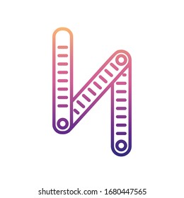 ruler nolan icon. Simple thin line, outline vector of Measuring Instruments icons for ui and ux, website or mobile application