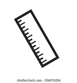 Ruler, number, office icon vector image.Can also be used for office. Suitable for mobile apps, web apps and print media.