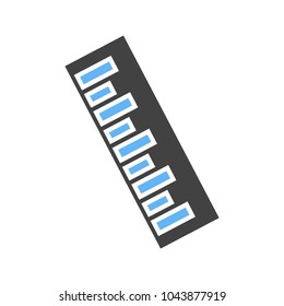 Ruler, number, school