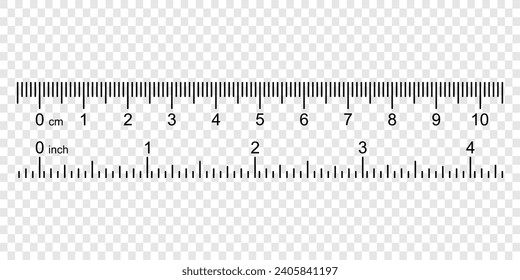 ruler with numbers for measuring length