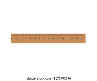 Ruler on white background