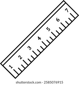 Ruler Outline Icon drawing hand black 