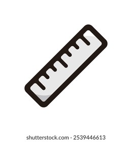 Ruler outline icon for graphic design, apps and websites