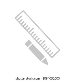Ruler and pencil icon