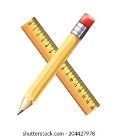 Ruler and Pencil Icon